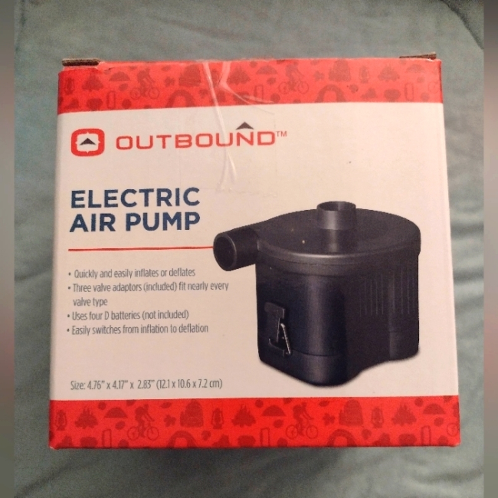 Battery operated electric air pump